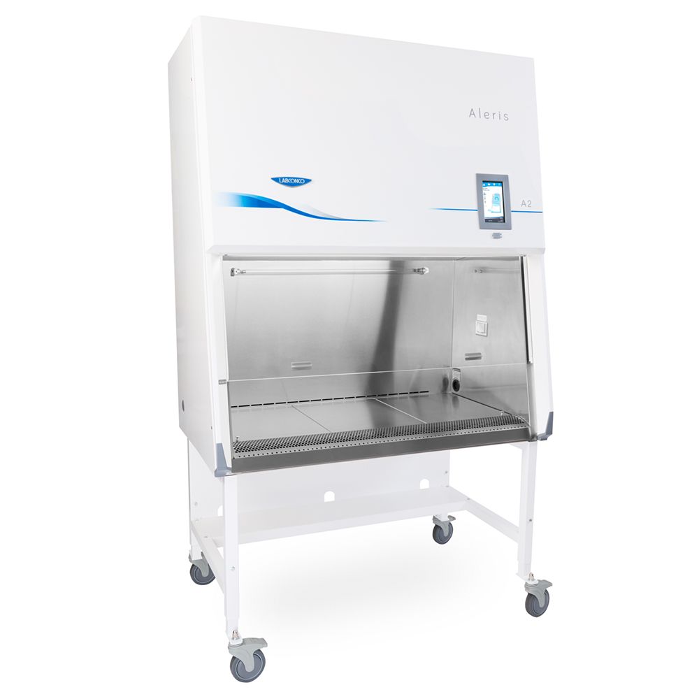1800 mm Aleris Class II, Type A2 Biosafety Cabinet with 25.4 cm sash, UV lamp, right side Vacu-Pass portal and base stand, 115V, 15A/20A 50/60Hz, Japan