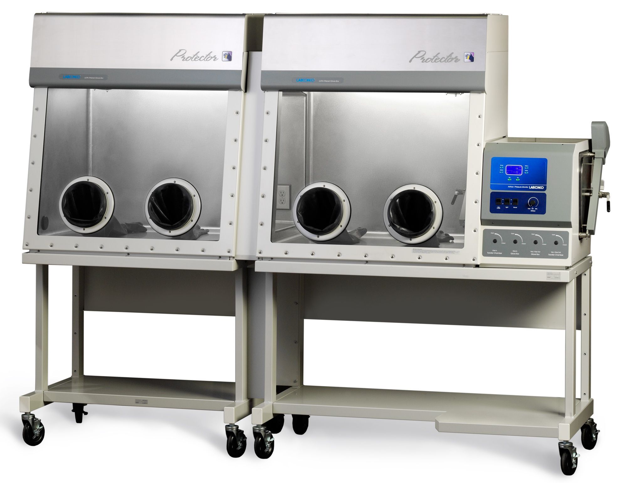 Protector Controlled Atmosphere Glove Box-81.8-Stainless Steel-Four-Auto-British (UK), 230V